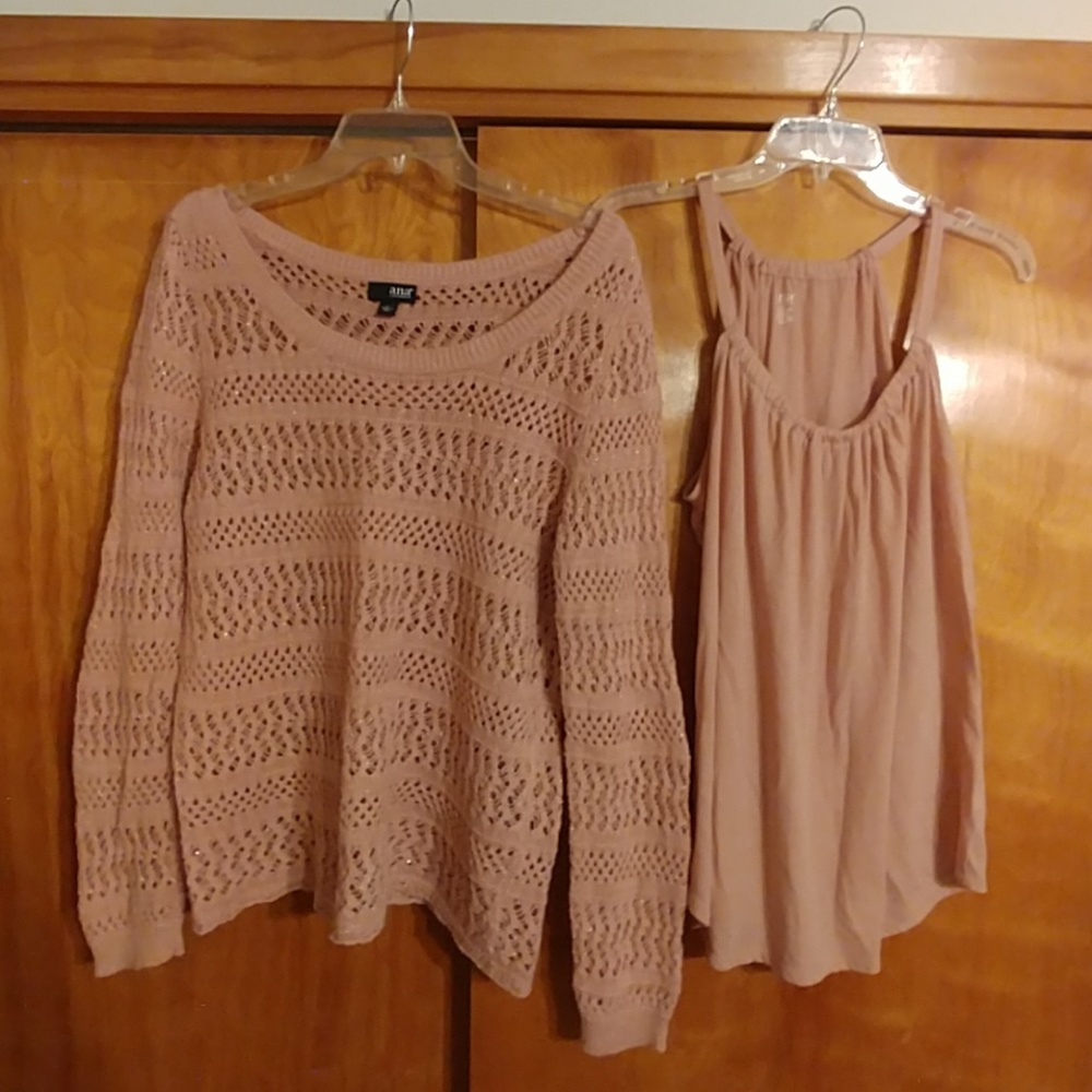 a.n.a Tank & Sweater Set